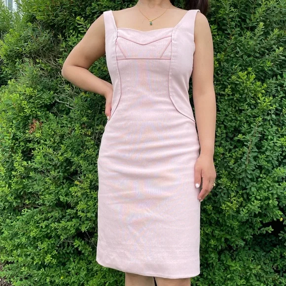 chinese dress ladies Hand Beaded Short Sleeve Floral Godet Gown In Blush Pink main image 1